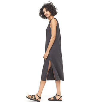 Dark yellow lace cut out swing dress