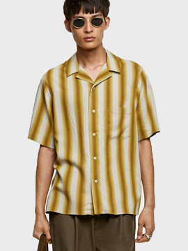 Slim striped pocket shirt