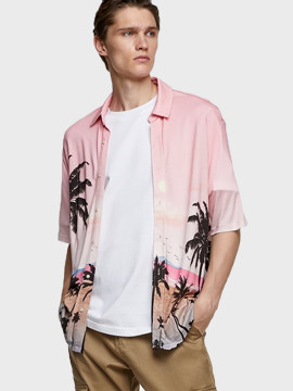 Slim striped pocket shirt