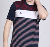 Adidas Striped Men's Round Neck Shirt